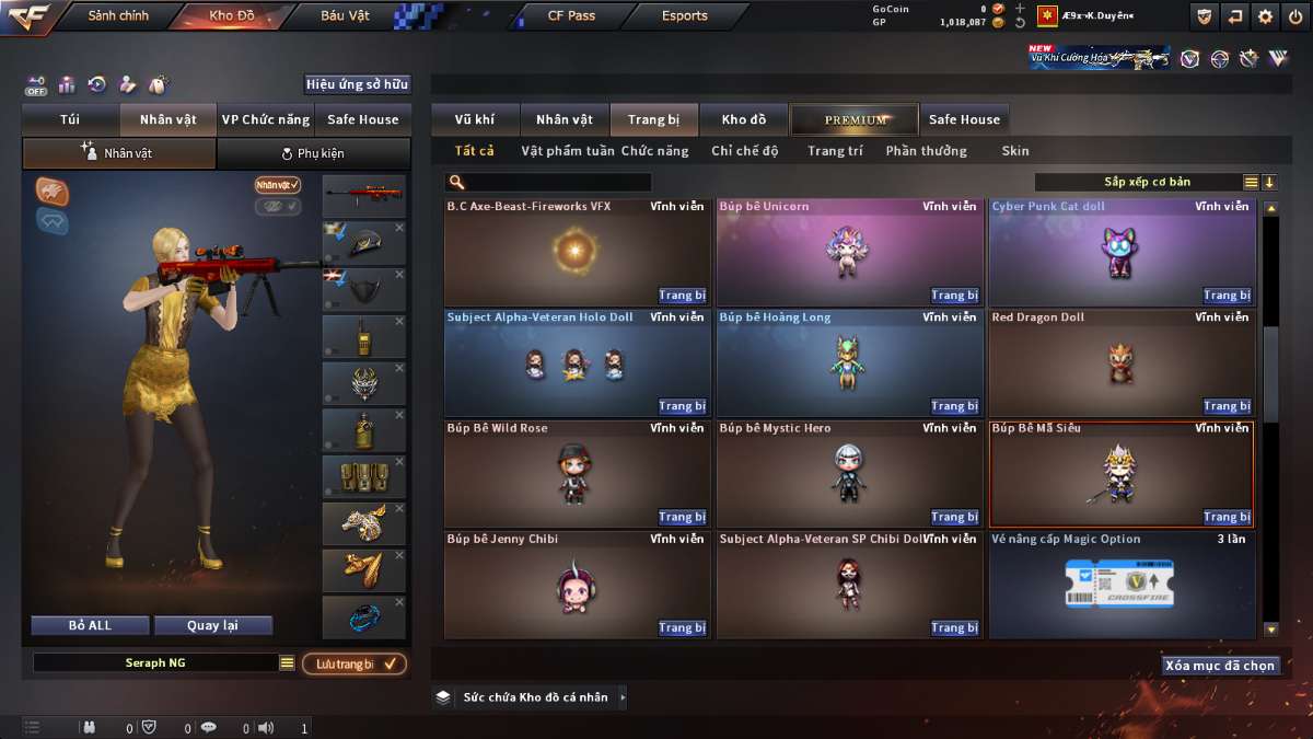 shop acc cf uy tin gia re
